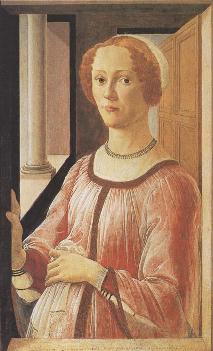 Sandro Botticelli Portrait of Smeralda Brandini (mk36) Norge oil painting art